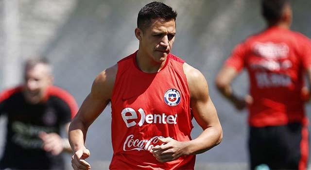 Alexis Sanchez,Arsenal,Chile,training,Injury