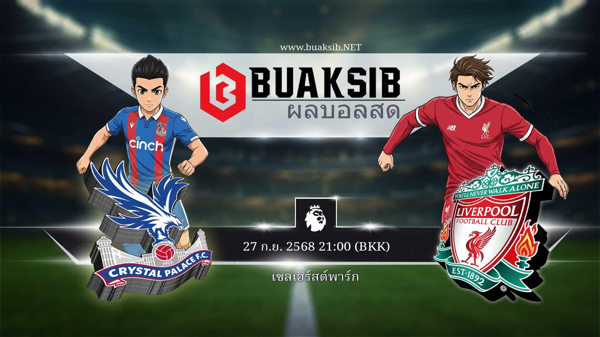 การทำนายผลฟุตบอล: คริสตัล พาเลซ พบ ลิเวอร์พูล 27 ก.ย. 2568